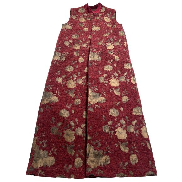 VELVART Long Rothko Vest in Red - Picture 1 of 7